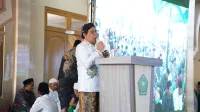 PANDANGAN: Cicit KH Bisri Syansuri, Abdul Halim Iskandar, menyebutkan, warga Madura sebagai pemiliki NU. (K-TV/Buyung Kurniawan)