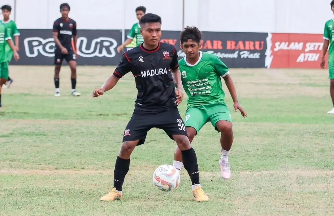 MENANG: Madura United U20 kalahkan Persesa Sampang 2-0. (K-TV/Islami Yuda Pratama)