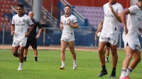 STARTING ELEVEN: Madura United memainkan lima pemain asing saat bertamu ke Persik Kediri. (K-TV/Reytandia)