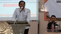 MENUNGGU: Bawaslu Pamekasan belum menandatangani NPHD dana Pilkada Pamekasan 2024.(K-TV/KHOYRUL UMAM SYARIF)