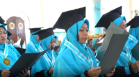 LANCAR: STAID DUBA Pamekasan gelar Wisuda Sarjana ke-III, Sabtu (30/12/2023). (K-TV/Sitti Romlah)