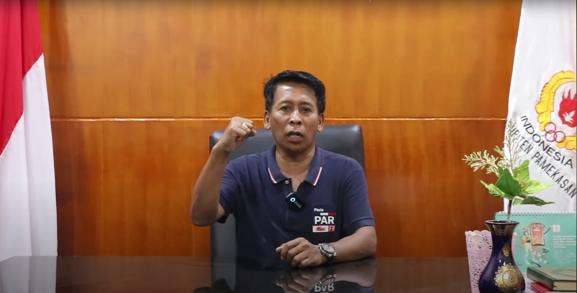 APRESIASI: Ketua KONI Pamekasan Djohan Susanto mendukung MCC 2024 bisa digelar setiap tahun. (K-TV/Dok)