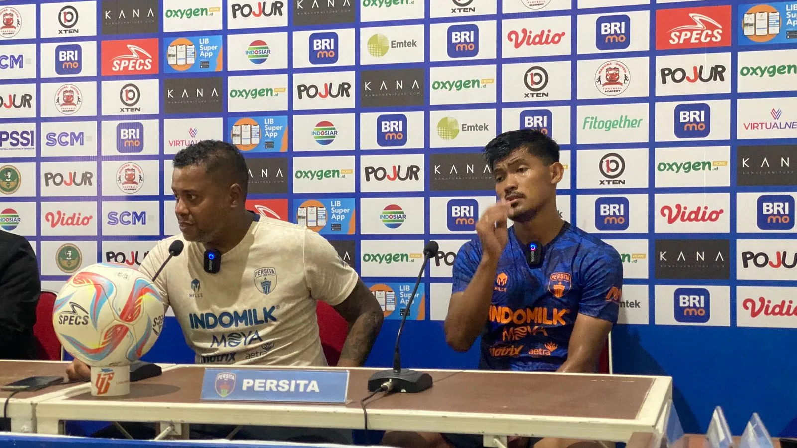 SERIUS: Persita Tangerang incar tiga poin di kandang Madura United FC.(K-TV/Reytandia)