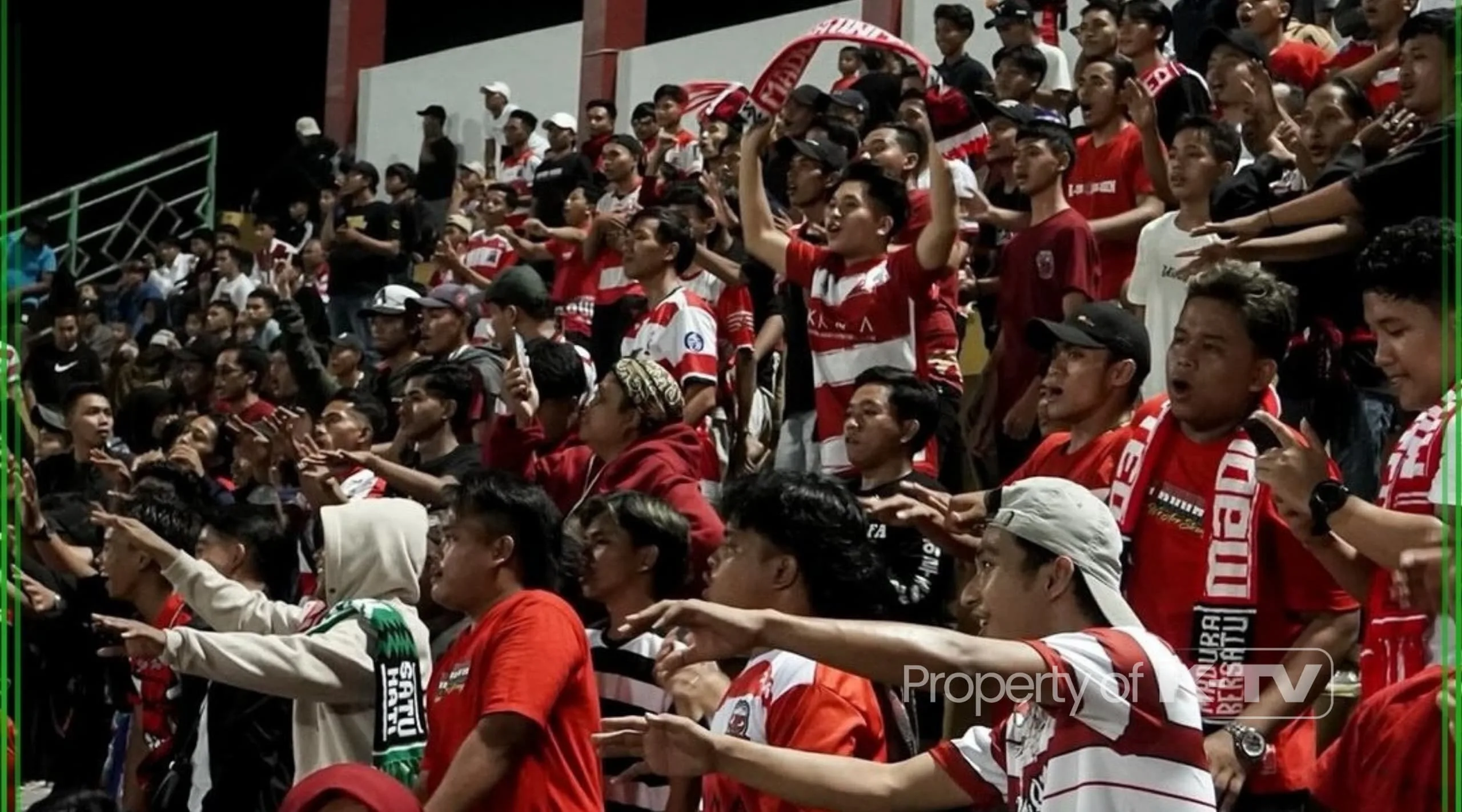 KABAR SEDIH: Laga Madura United FC Vs Arema FC tidak bisa dihadiri suporter. (K-TV/Reytandia)