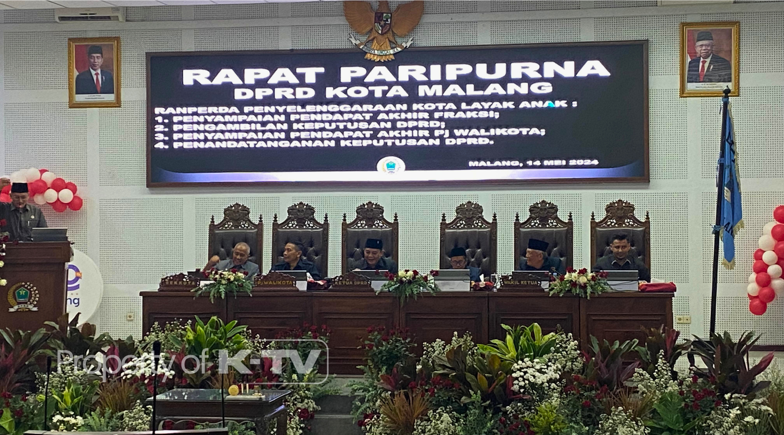 PENGESAHAN: Pemerintah Kota Malang bersama DPRD Kota Malang mengesahkan Perda Kota Layak Anak. (K-TV/Sufi Binti Khofifah)