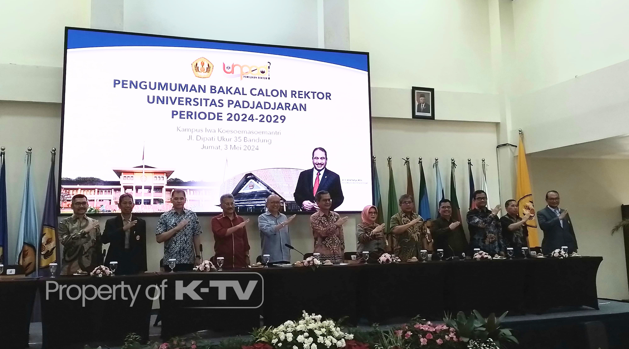 PENGUMUMAN RESMI: P3R Universitas Padjadjaran tetapkan 14 bakal calon Rektor UNPAD 2024-2029. (K-TV/Noviana Rahmadani)