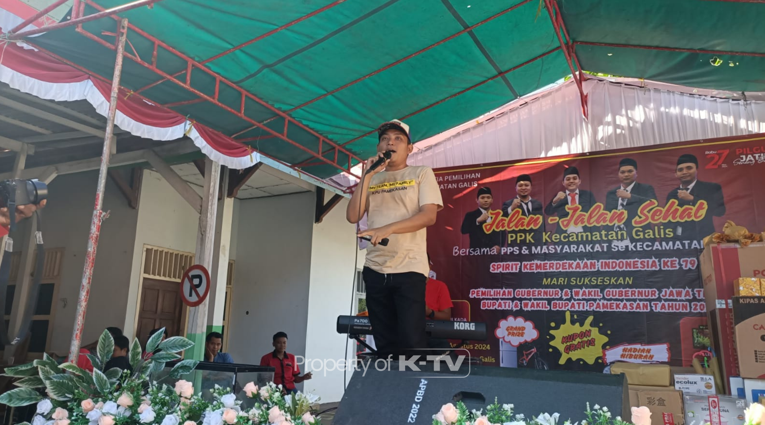 MISI KHUSUS: PPK Galis berupaya tingkatkan partisipasi pemilih dengan menggelar JJS. (K-TV/Ahmad Tamyizul)