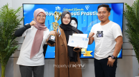 PEMENANG: Mahasiswi UNIBA Madura Roviko Goesti Prastiwi menjuarai Lomba Opini K-TV 2024.(K-TV/YUDHA)