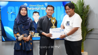 MENGHARUKAN: Mahasiswa STKIP PGRI Sumenep keluar sebagai Juara III Lomba Opini K-TV 2024.(K-TV/Yudha)