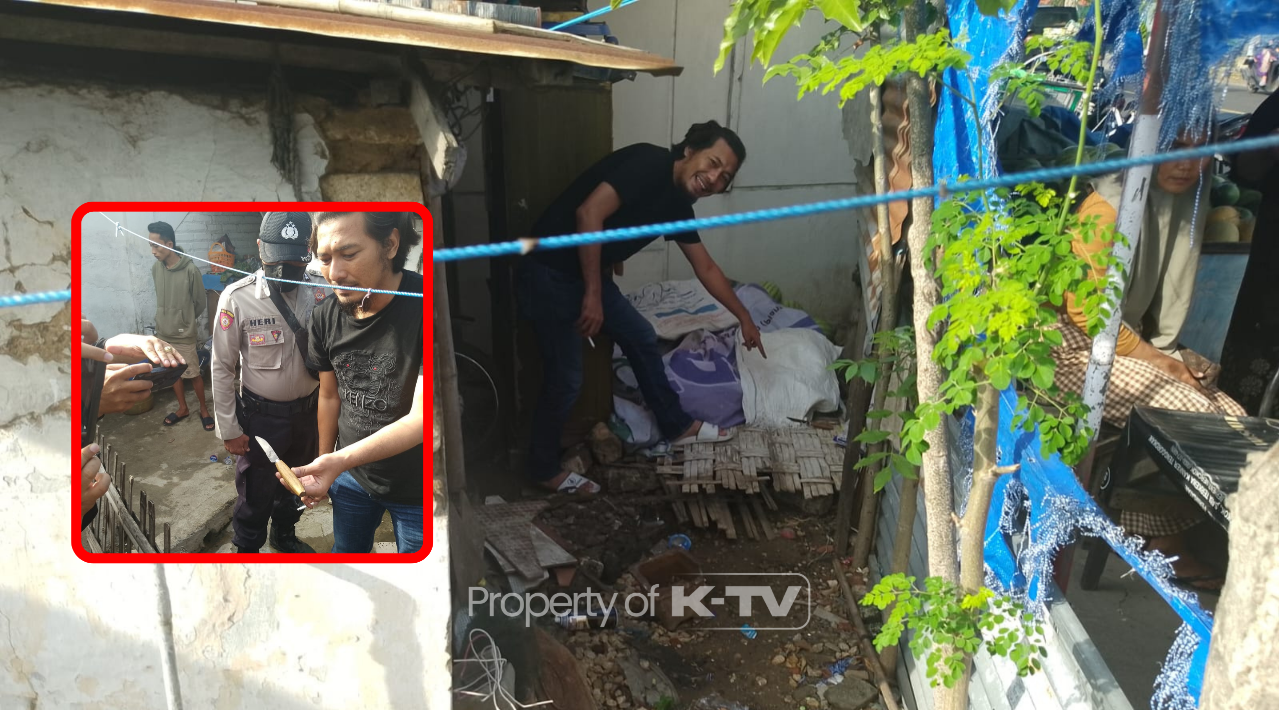 TAK TERDUGA: Pria di Pamekasan ini menusuk mertuanya sendiri. (K-TV/Sitti Romlah)