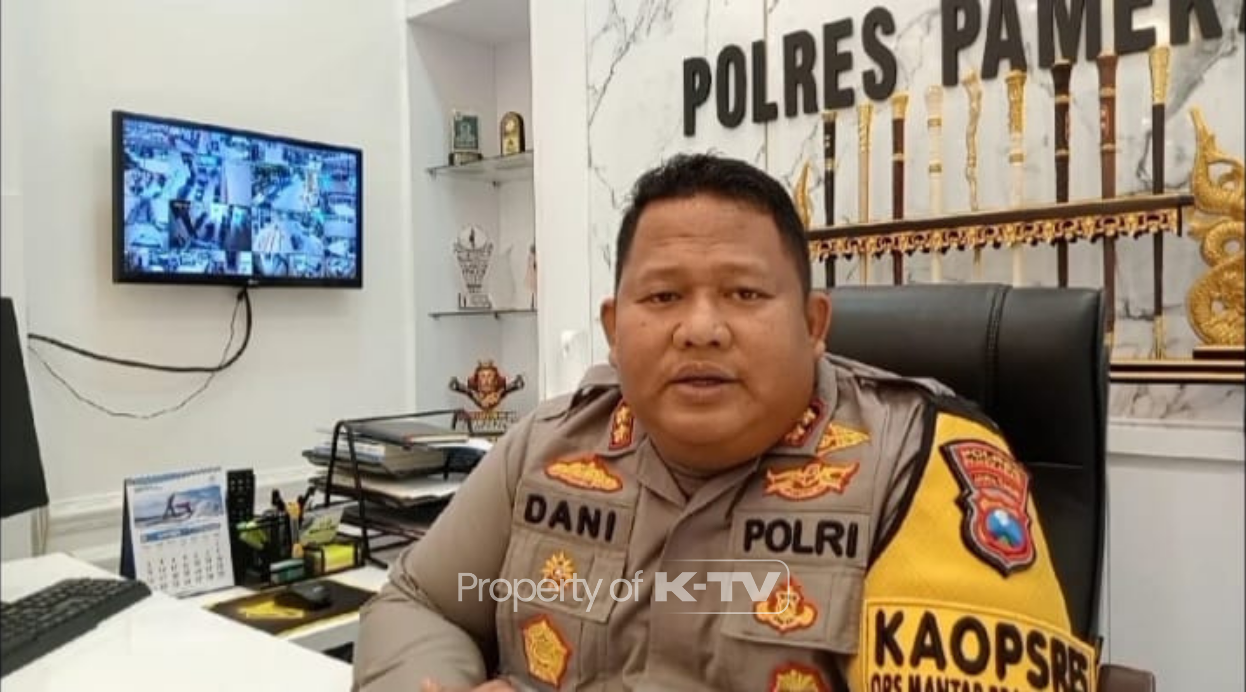 TEGAS: AKBP Dani tidak main-main akan menindak anggotanya, yang terlibat judol. (K-TV/Buyung Kurniawan)