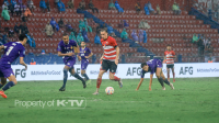 KALAH: Madura United FC kembali gagal mendapatkan tiga poin. (K-TV/Reytandia)