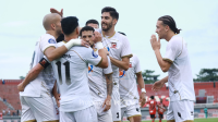 BERTAHAN: Madura United selamat dari degradasi musim ini. (K-TV/Reytandia)